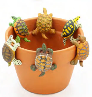 Land & Sea - 3.5" Bobble Turtle Medium Pot Hanger PH307