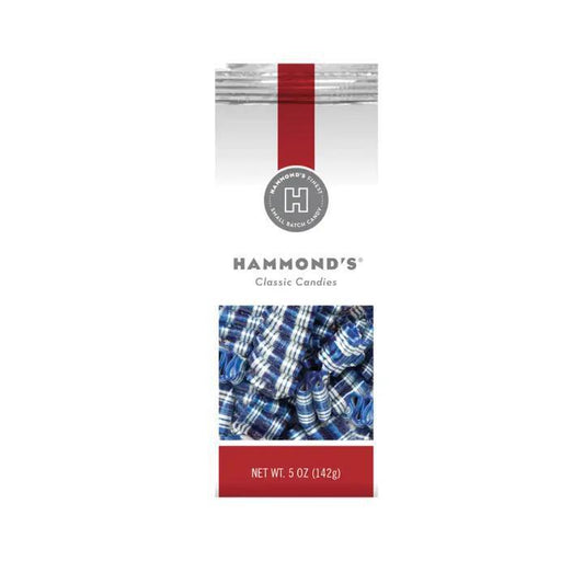 Hammond's Candies - Hanukkah Simcha Mini Blue Raspberry Ribbon Candy Gift Bag 5 oz - RT50315