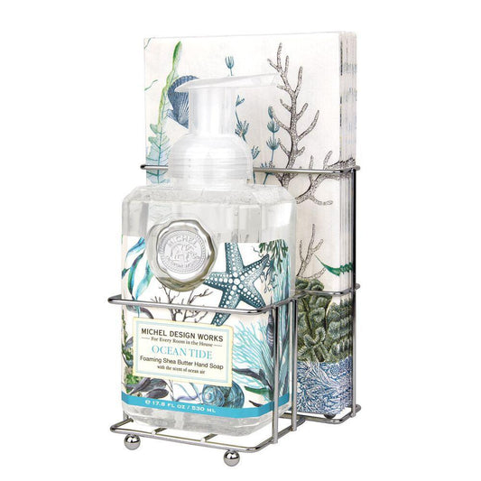 Michel's Design Works - Ocean Tide Foaming Soap Napkin Set DSP352 DISVEN