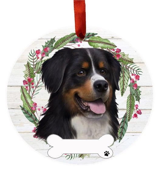 E&S Pets Bernese Mt. Dog Ceramic Wreath Ornament 550-52