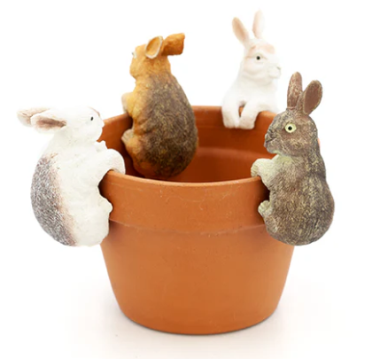 Land & Sea - 4" Pot Hanger Lg Rabbit PH23