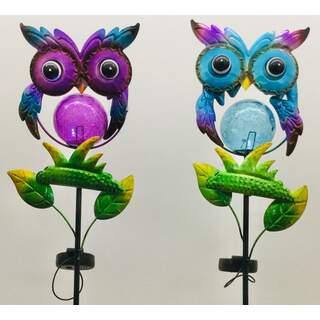 Solar 38" x 7" Owl Stakes Assorted 956-23004