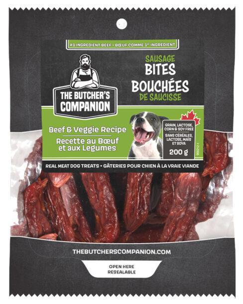 The Butcher's Companion - Butcher's Dog Sausage Beef Veggie Bites 7.1oz  23400213