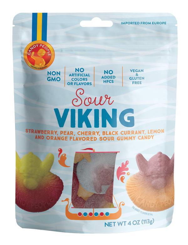 Candy People Packaged Candy - Sour Viking  4 oz DISCOSVF