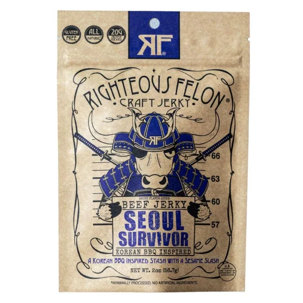 Righteous Felon Craft Jerky - Seoul Survivor Korean Style BBQ