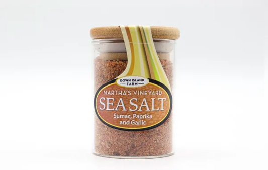 Down Island Farm Martha's Vineyard Sea Salt  Hostess - Sumac, Paprika & Garlic 3.5 oz