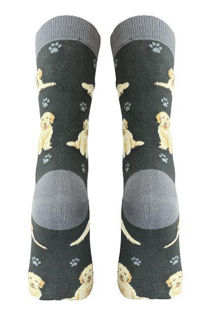 E&S Pets - Goldendoodle, grey Full Body Socks 800 FB-134b