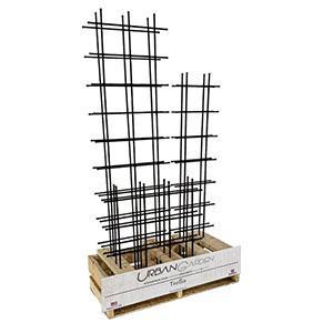 AGW UrbanGarden Ground Trellis Small Matt Black 82140130