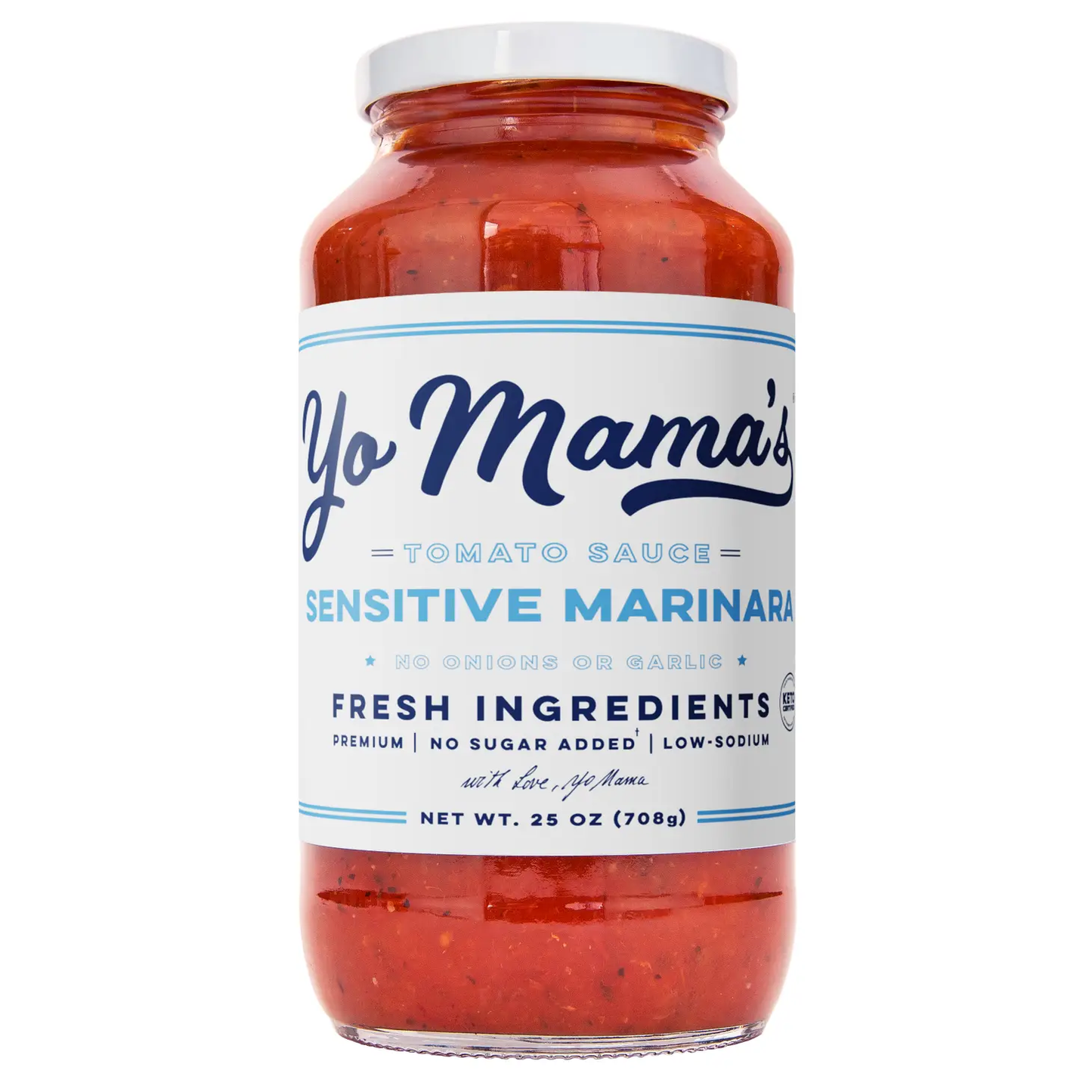 Yo Mama's Foods -  Sensitive Marinara 25 oz - E1062