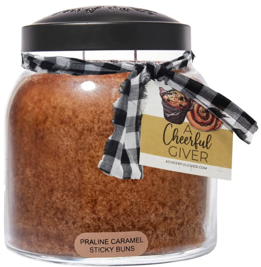 A Cheerful Giver - JAR PAPA 34 oz - PRALINE CARAMEL STICKY BUNS JP41