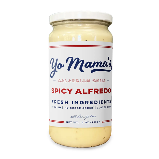 Yo Mama's Foods -  Spicy Alfredo Sauce 25oz