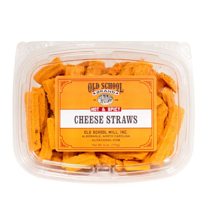 Old School Brand -  Hot & Spicy Cheese Straws 6oz DISSVF