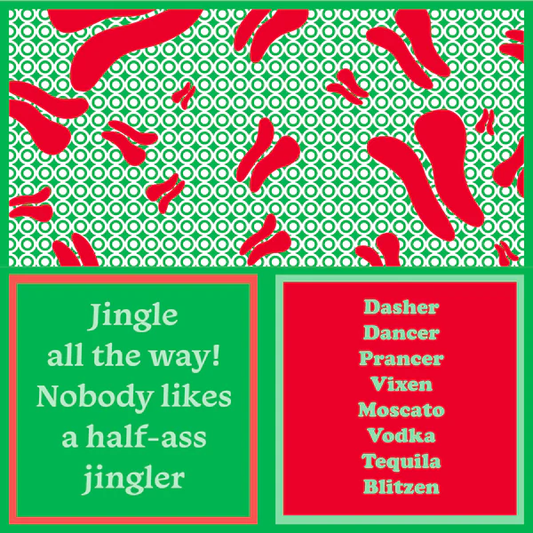 Drinks On Me: Napkins:  Xmas Blitzen of 20, 7056