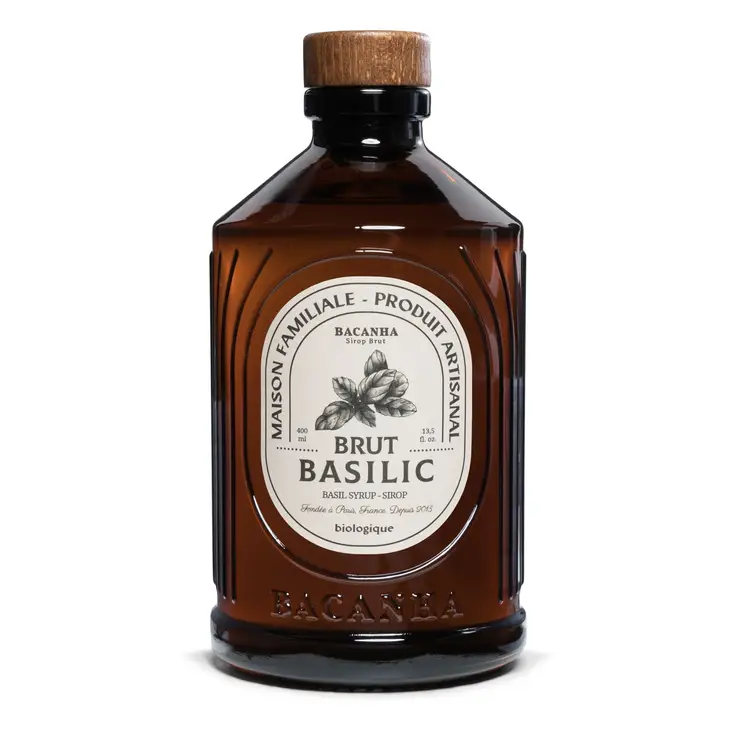 Bacanha -  Raw Basil Syrup - Organic - 400ml