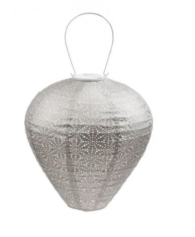 Lumiz LED Lantern - Balloon Sashiko Solar Lantern, Light Taupe - LUM110 DISVEN